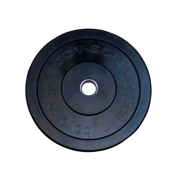 Body-Solid Tools - Bumper Plate Black Ext OBPX/OBPXC - Home Gyms HQ