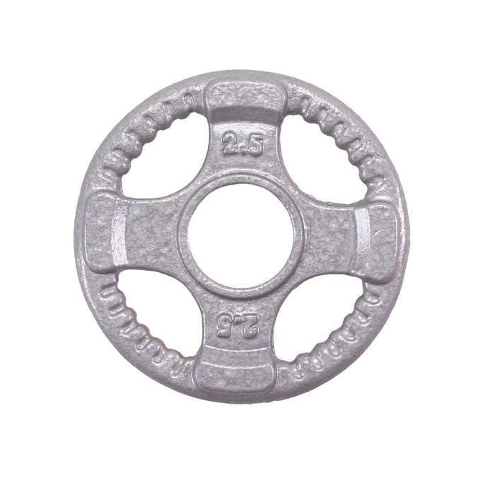 Body-Solid Tools - Oly Plate Cast Grip OPT - Gray Cast Grip Plates - Home Gyms HQ