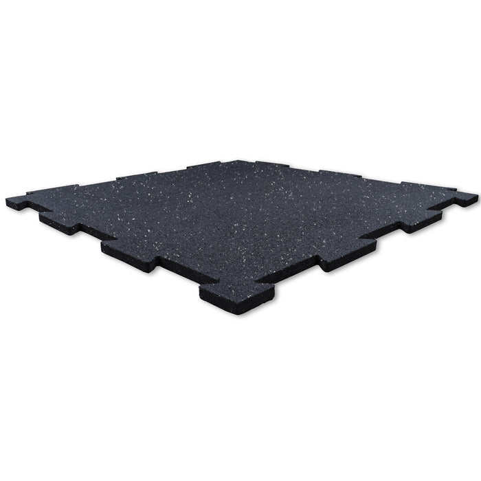 Body-Solid Tools - Flooring RFBST4PS - 4 piece puzzle mat, 19.7" square, 7/16" thick, gray speck