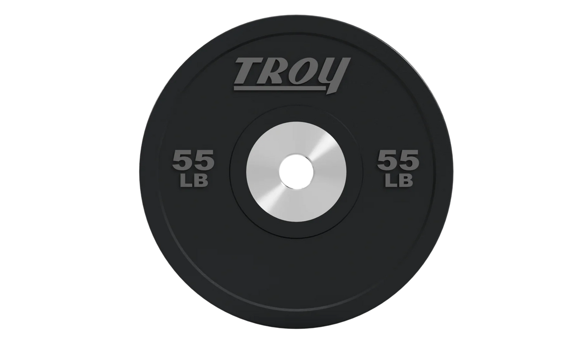 Troy - BPO-SBP - Premium Grade Performance Black Rubber Bumper Plate - Home Gyms HQ