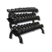 VTX - VERTPAC-SDU75 - 3 TIER SHELF RACK W/ 15 PAIR URETHANE DBS - Home Gyms HQ - Dumbbells Set