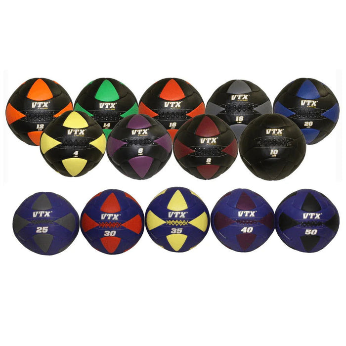 VTX - BALLPAC-PWB50 - WALL BALL RACK W/ 8-50 POUND WALL BALLS - Home Gyms HQ - 