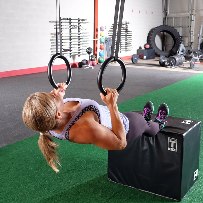 Body-Solid Tools - Accessories BSTRINGS - Exercise Rings, pair with straps