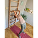 BenchK 112 - Series 1 - Solid beech wooden wall bars with an adjustable pull-up bar and a removable BenchTop used as a desk - Home Gyms HQ