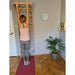 BenchK 112 - Series 1 - Solid beech wooden wall bars with an adjustable pull-up bar and a removable BenchTop used as a desk - Home Gyms HQ