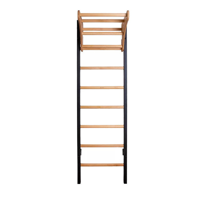 BenchK 211 B/W- Series 2 - BenchK wall bars with an adjustable beech wooden pull-up bar - Home Gyms HQ