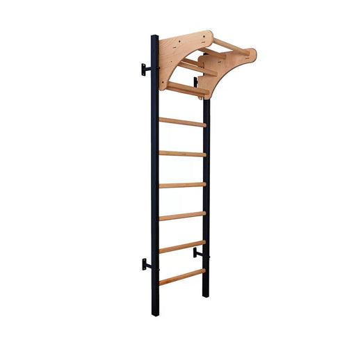 BenchK 211 B/W- Series 2 - BenchK wall bars with an adjustable beech wooden pull-up bar - Home Gyms HQ