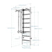 BenchK 221 B/W - A076/A204 - Series 2 - BenchK wall bars with a fixed steel 6-grip pull-up bar and gymnastic accessories - Home Gyms HQ