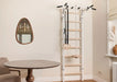 BenchK 221 B/W - A076/A204 - Series 2 - BenchK wall bars with a fixed steel 6-grip pull-up bar and gymnastic accessories - Home Gyms HQ