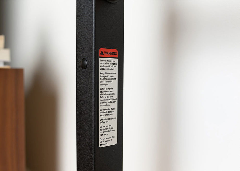 BenchK 221 B/W - Series 2 - BenchK wall bars with a fixed steel 6-grip pull-up bar - Home Gyms HQ