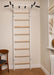 BenchK 221 B/W - Series 2 - BenchK wall bars with a fixed steel 6-grip pull-up bar - Home Gyms HQ