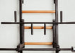 BenchK 231 B/W - Series 2 - BenchK wall bars with a convertible steel 6-grip pull-up bar that can also be used as a barbell holder - Home Gyms HQ