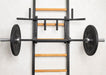 BenchK 231 B/W - Series 2 - BenchK wall bars with a convertible steel 6-grip pull-up bar that can also be used as a barbell holder - Home Gyms HQ