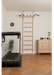 BenchK 521 B/W- Series 5 - BenchK wall bars that allow floor-to-ceiling mounting or the standard wall installation with a fixed steel 6-grip pull-up bar - Home Gyms HQ