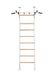 BenchK 521 B/W- Series 5 - BenchK wall bars that allow floor-to-ceiling mounting or the standard wall installation with a fixed steel 6-grip pull-up bar - Home Gyms HQ