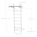 BenchK 521 B/W- Series 5 - BenchK wall bars that allow floor-to-ceiling mounting or the standard wall installation with a fixed steel 6-grip pull-up bar - Home Gyms HQ