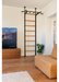 BenchK 521 B/W- Series 5 - BenchK wall bars that allow floor-to-ceiling mounting or the standard wall installation with a fixed steel 6-grip pull-up bar - Home Gyms HQ