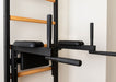 BenchK 522 B/W- Series 5 - BenchK wall bars that allow floor-to-ceiling mounting or the standard wall installation with a fixed steel 6-grip pull-up bar and a dip bar with back support - Home Gyms HQ