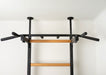BenchK 522 B/W- Series 5 - BenchK wall bars that allow floor-to-ceiling mounting or the standard wall installation with a fixed steel 6-grip pull-up bar and a dip bar with back support - Home Gyms HQ