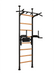 BenchK 522 B/W- Series 5 - BenchK wall bars that allow floor-to-ceiling mounting or the standard wall installation with a fixed steel 6-grip pull-up bar and a dip bar with back support - Home Gyms HQ