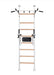 BenchK 522 B/W- Series 5 - BenchK wall bars that allow floor-to-ceiling mounting or the standard wall installation with a fixed steel 6-grip pull-up bar and a dip bar with back support - Home Gyms HQ