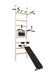 BenchK 523 B/W- Series 5 - BenchK wall bars that allow floor-to-ceiling mounting or the standard wall installation with a fixed steel 6-grip pull-up bar, a dip bar with back support and an advanced workout bench - Home Gyms HQ - 
