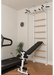BenchK 523 B/W- Series 5 - BenchK wall bars that allow floor-to-ceiling mounting or the standard wall installation with a fixed steel 6-grip pull-up bar, a dip bar with back support and an advanced workout bench - Home Gyms HQ - 