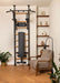 BenchK 523 B/W- Series 5 - BenchK wall bars that allow floor-to-ceiling mounting or the standard wall installation with a fixed steel 6-grip pull-up bar, a dip bar with back support and an advanced workout bench - Home Gyms HQ - 
