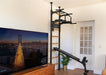 BenchK 523 B/W- Series 5 - BenchK wall bars that allow floor-to-ceiling mounting or the standard wall installation with a fixed steel 6-grip pull-up bar, a dip bar with back support and an advanced workout bench - Home Gyms HQ - 