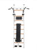 BenchK 523 B/W- Series 5 - BenchK wall bars that allow floor-to-ceiling mounting or the standard wall installation with a fixed steel 6-grip pull-up bar, a dip bar with back support and an advanced workout bench - Home Gyms HQ - 