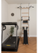 BenchK 523 B/W- Series 5 - BenchK wall bars that allow floor-to-ceiling mounting or the standard wall installation with a fixed steel 6-grip pull-up bar, a dip bar with back support and an advanced workout bench - Home Gyms HQ - 