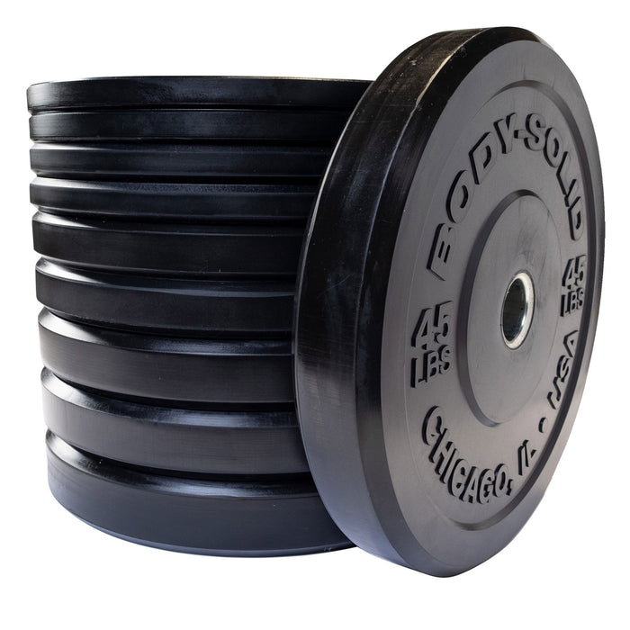Body-Solid Tools - Bumper Plate Black Ext OBPX/OBPXC - Home Gyms HQ