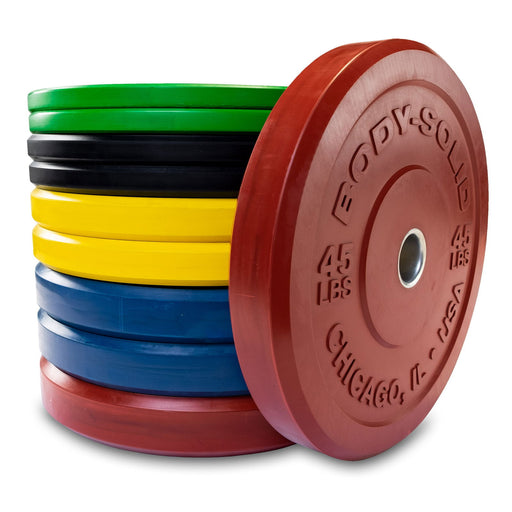 Body-Solid Tools - Bumper Plate Black Ext OBPX/OBPXC - Home Gyms HQ