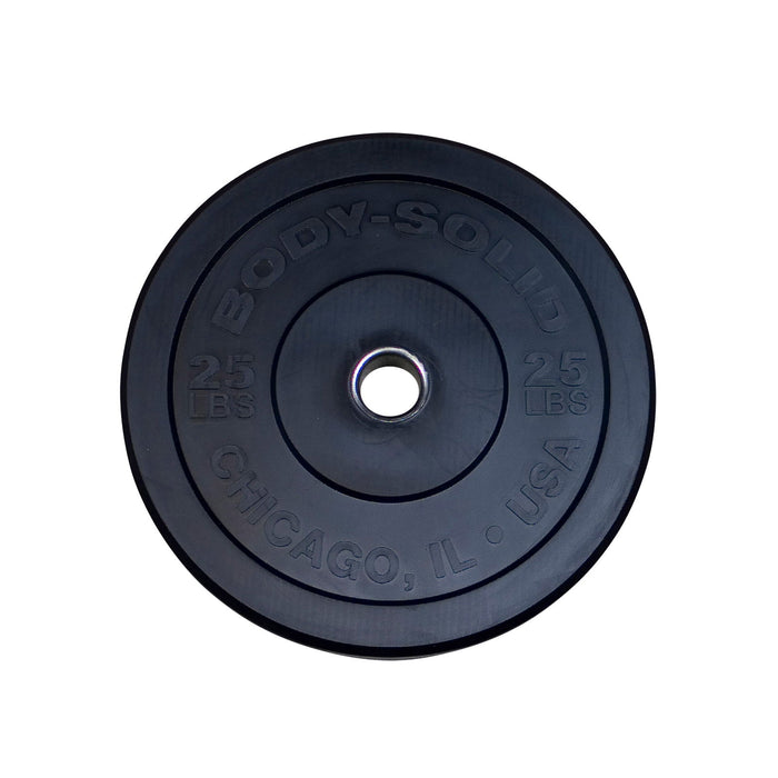 Body-Solid Tools - Bumper Plate Black Ext OBPX/OBPXC - Home Gyms HQ