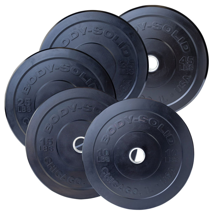 Body-Solid Tools - Bumper Plate Black Ext OBPX/OBPXC - Home Gyms HQ