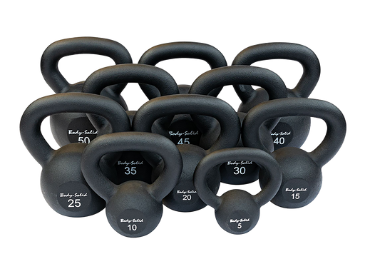 Body-Solid Tools - Kettlebell Cast KBR - Cast Powder Coated KettleBells - Home Gyms HQ