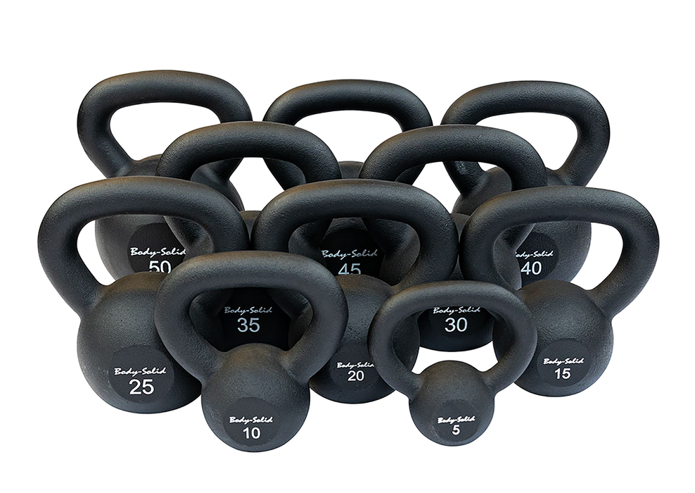 Body-Solid Tools - Kettlebell Cast KBR - Cast Powder Coated KettleBells - Home Gyms HQ
