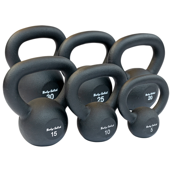 Body-Solid Tools - Kettlebell Cast KBR - Cast Powder Coated KettleBells - Home Gyms HQ