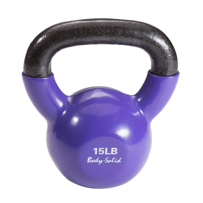Body-Solid Tools - Kettlebell Vinyl KBV - Vinyl Coated Kettle Bells - Home Gyms HQ