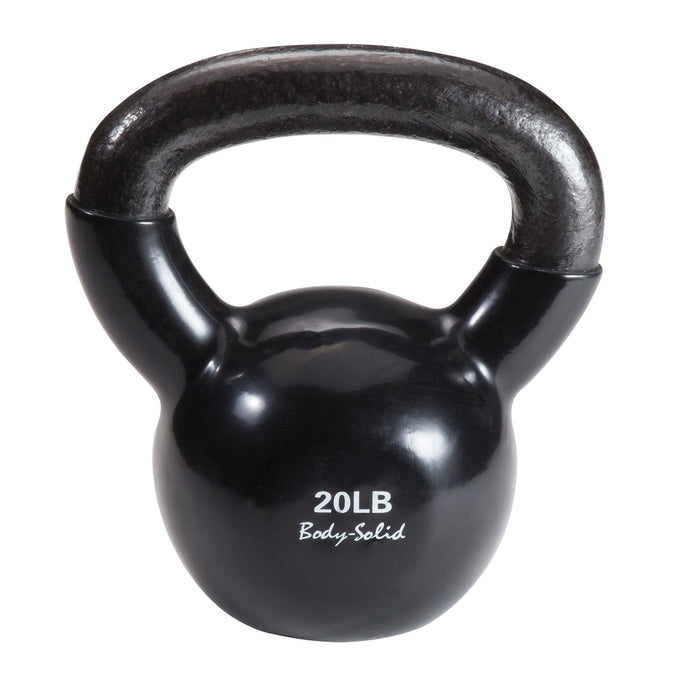 Body-Solid Tools - Kettlebell Vinyl KBV - Vinyl Coated Kettle Bells - Home Gyms HQ