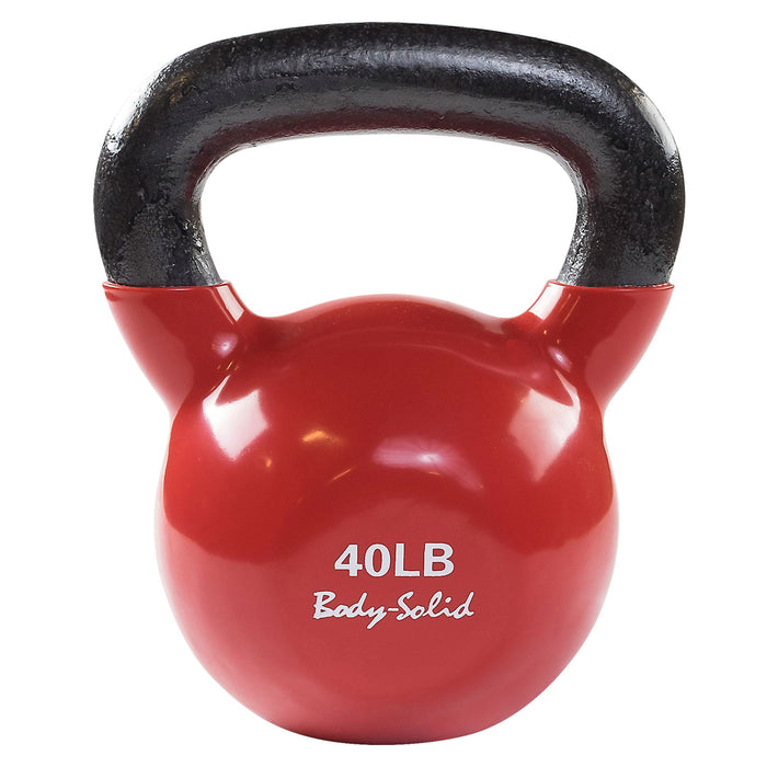 Body-Solid Tools - Kettlebell Vinyl KBV - Vinyl Coated Kettle Bells - Home Gyms HQ
