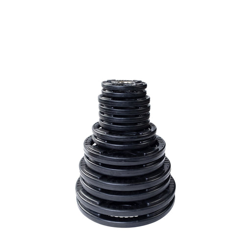 Body-Solid Tools - Oly Plate Black Grip ORST - Rubber/Hand Grip/Oly Plate 255LBS - Home Gyms HQ