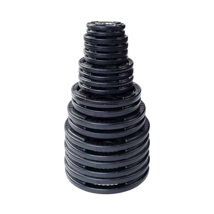Body-Solid Tools - Oly Plate Black Grip ORST - Rubber/Hand Grip/Oly Plate 255LBS - Home Gyms HQ