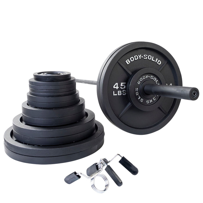 Body-Solid Tools - Oly Plate Cast OSB - Cast oly Set - Home Gyms HQ