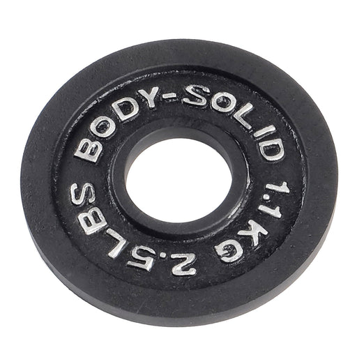 Body-Solid Tools - Oly Plate Cast  OPB - Black Cast Oly Plates - Home Gyms HQ
