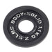 Body-Solid Tools - Oly Plate Cast  OPB - Black Cast Oly Plates - Home Gyms HQ
