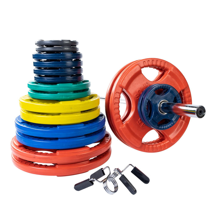 Body-Solid Tools - Oly Plate Color Grip ORC - Individual Color Rubber Grip Oly Plates - Home Gyms HQ
