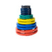 Body-Solid Tools - Oly Plate Color Grip ORC - Individual Color Rubber Grip Oly Plates - Home Gyms HQ