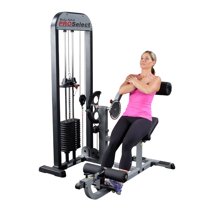 Body-Solid - Core GCAB-STK - PRO SELECT AB AND BACK SELECTORIZED, 210LB/310LB STACK (Commercial or Home)