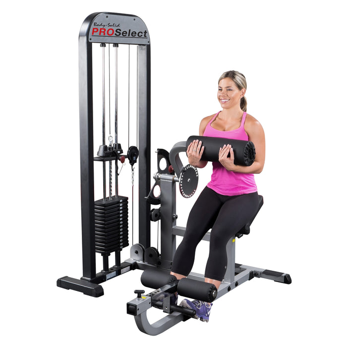 Body-Solid - Core GCAB-STK - PRO SELECT AB AND BACK SELECTORIZED, 210LB/310LB STACK (Commercial or Home)